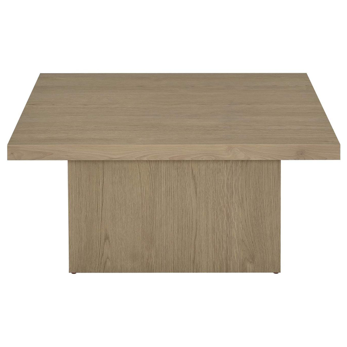 710918-S2 Devar 2-piece Square Cocktail Coffee End Table Set Latte