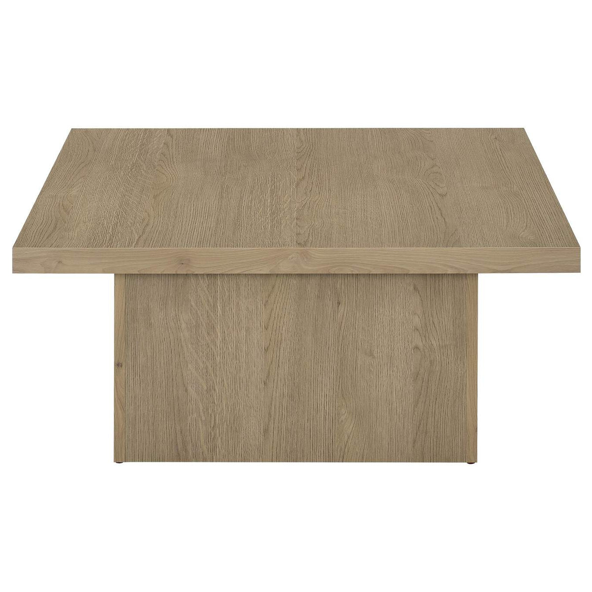 710918-S2 Devar 2-piece Square Cocktail Coffee End Table Set Latte