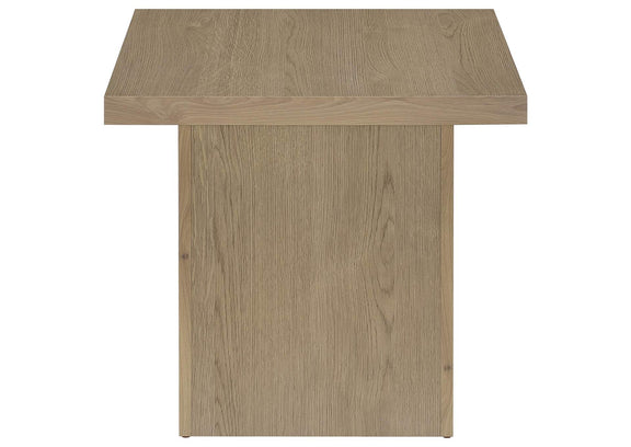 710918-S3 Devar 3-piece Square Cocktail Coffee End Table Set Latte