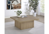 710918 Devar Square Engineered Wood Cocktail Coffee Table Latte