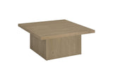 710918 Devar Square Engineered Wood Cocktail Coffee Table Latte