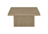 710918 Devar Square Engineered Wood Cocktail Coffee Table Latte
