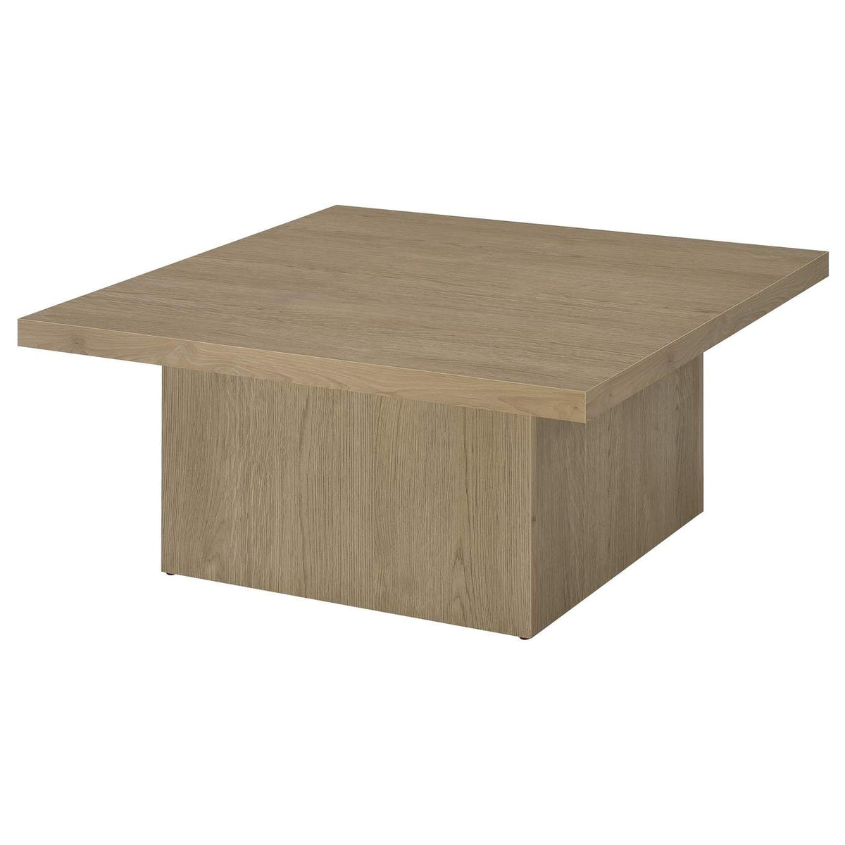 710918 Devar Square Engineered Wood Cocktail Coffee Table Latte