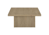 710918 Devar Square Engineered Wood Cocktail Coffee Table Latte