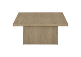 710918 Devar Square Engineered Wood Cocktail Coffee Table Latte