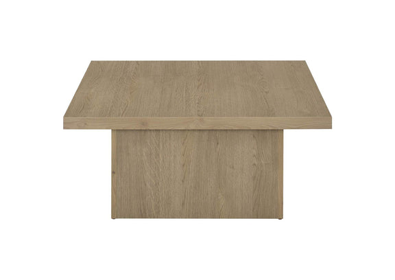 710918 Devar Square Engineered Wood Cocktail Coffee Table Latte
