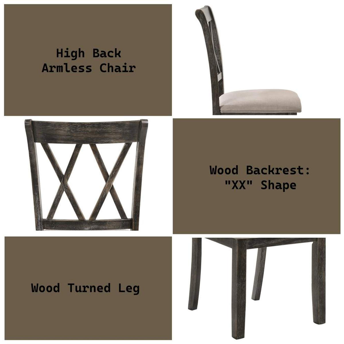 71882 Claudia Ii Side Chair - Set of 2