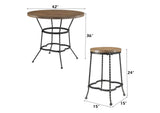 71890 Qamar 5Pc Pack Counter Height Table Set