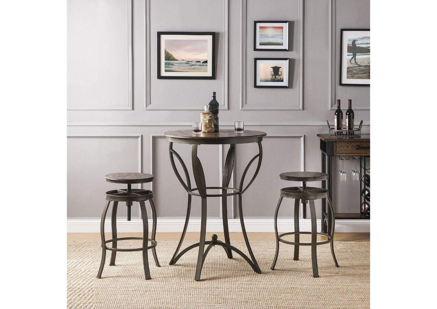 71940 Gavino 3Pc Bar Table Set