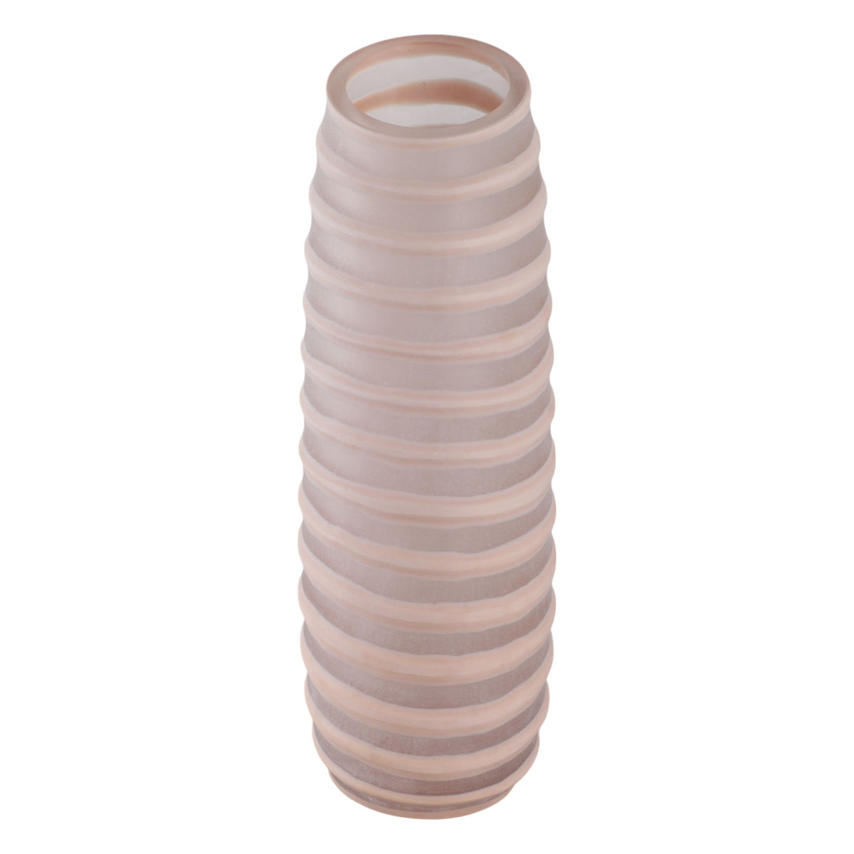 15" Westerly Medium Carved Glass Vase (Set of 3) - Ivory