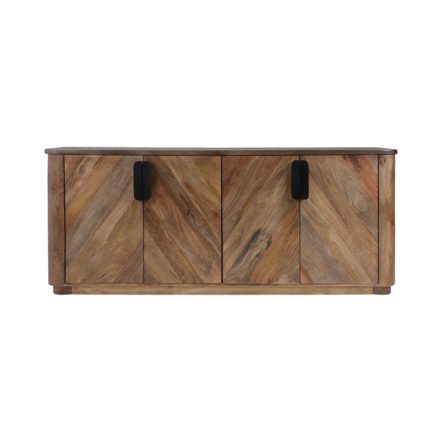 70" x 30" Inlay Cabinet Textured Stone Top - Natural / Gray