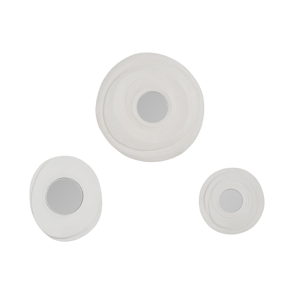 15" / 17" / 24" Crescendo Dimensional Convex Mirror (Set of 3) - Gray