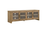 720130 Brenham 79-inch 4-door TV Stand Media Console Washed Oak