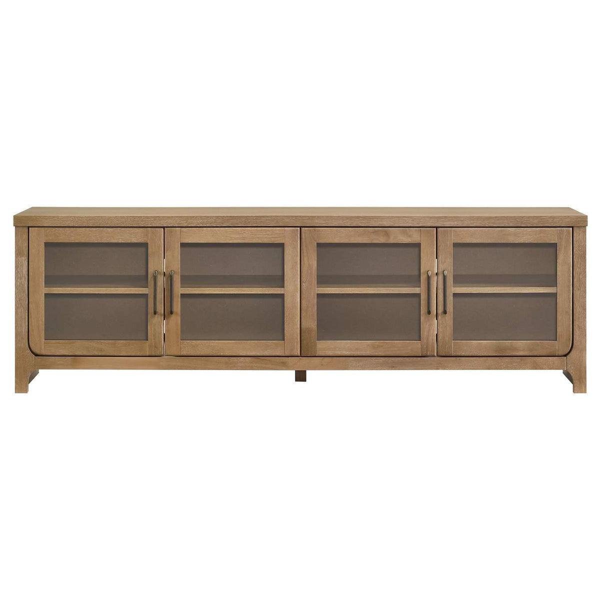 720130 Brenham 79-inch 4-door TV Stand Media Console Washed Oak