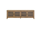 720130 Brenham 79-inch 4-door TV Stand Media Console Washed Oak