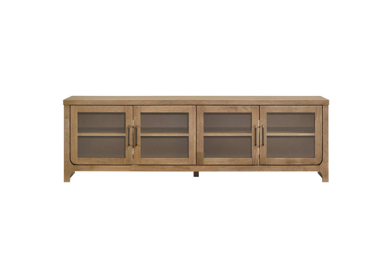 720130 Brenham 79-inch 4-door TV Stand Media Console Washed Oak