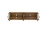 720130 Brenham 79-inch 4-door TV Stand Media Console Washed Oak