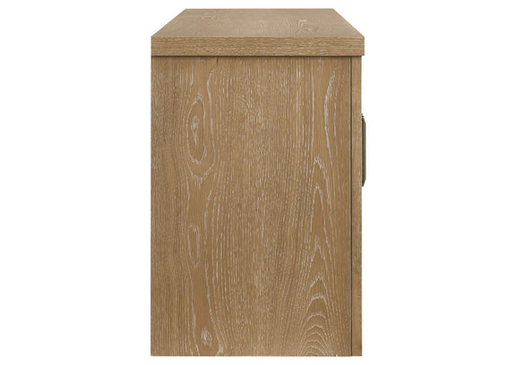 720130 Brenham 79-inch 4-door TV Stand Media Console Washed Oak