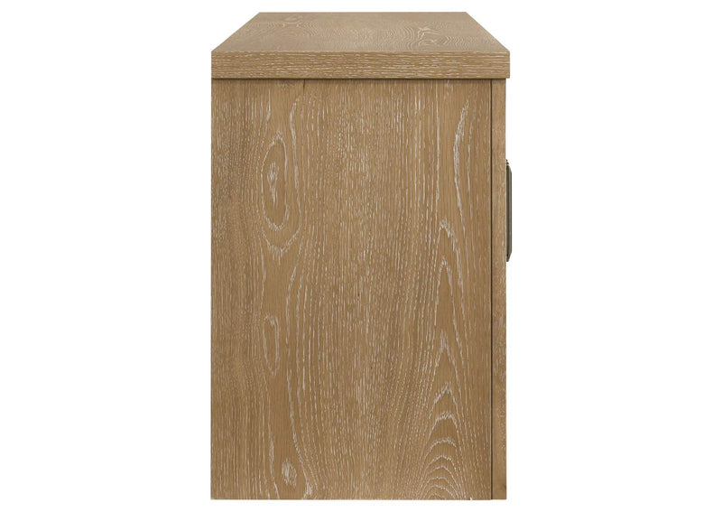 720130 Brenham 79-inch 4-door TV Stand Media Console Washed Oak