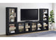 720223-SET Denison 3-piece Entertainment Center 79-inch TV Stand Black