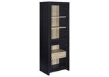 720223-SET Denison 3-piece Entertainment Center 79-inch TV Stand Black
