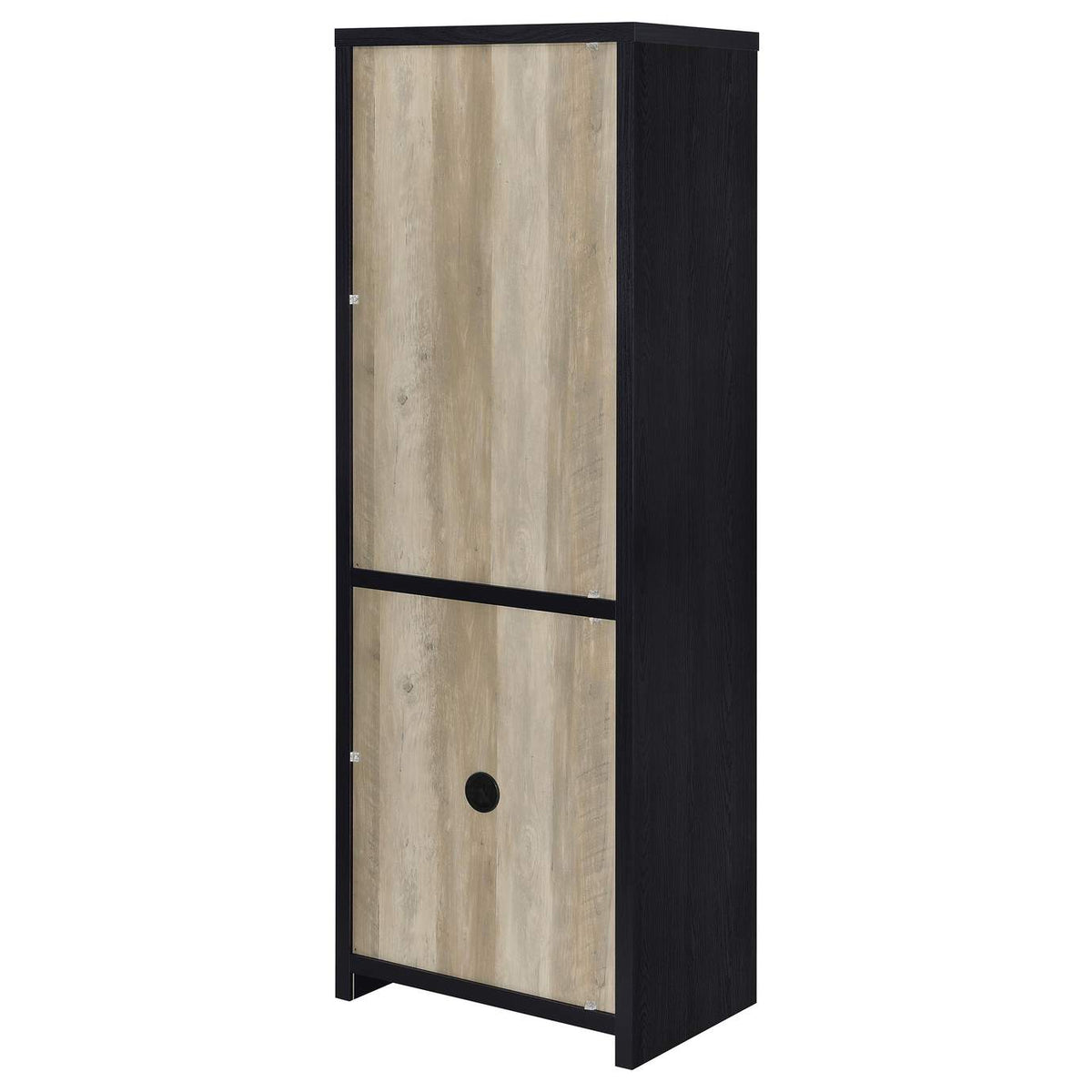 720223-SET Denison 3-piece Entertainment Center 79-inch TV Stand Black