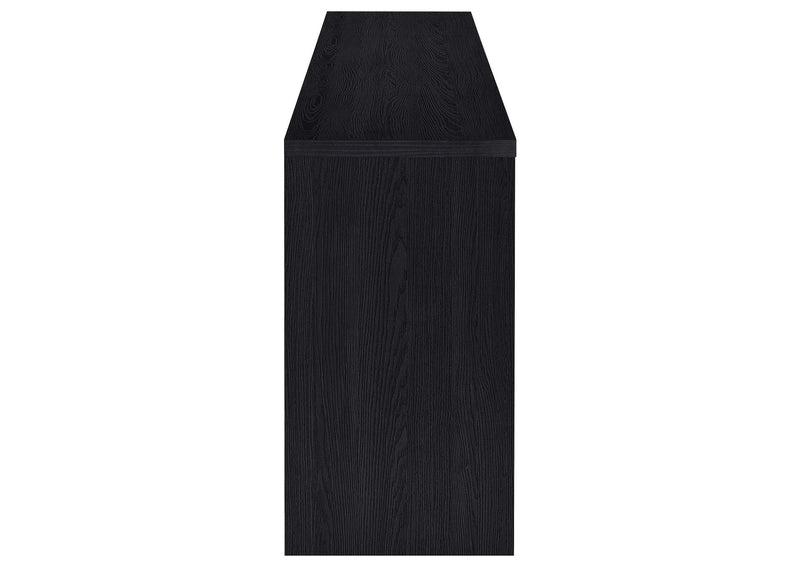720223 Denison 79-inch 4-door TV Stand Media Console Black