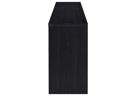720223 Denison 79-inch 4-door TV Stand Media Console Black