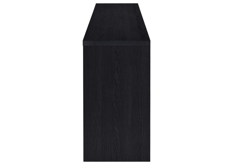 720223 Denison 79-inch 4-door TV Stand Media Console Black