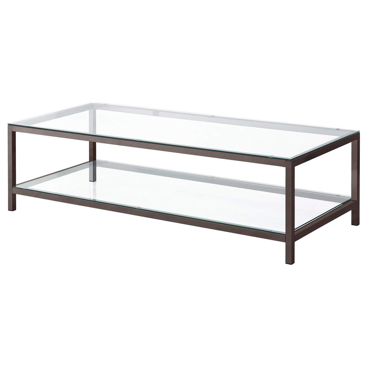 720228-S3 Trini 3-piece Coffee and End Table Set Black Nickel