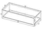 720228 Trini 1-shelf Glass Top Coffee Table Black Nickel
