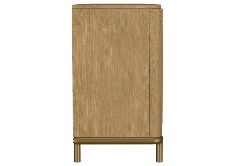 720253 Arini Rattan Cane 2-door TV Stand Media Console Sand Wash