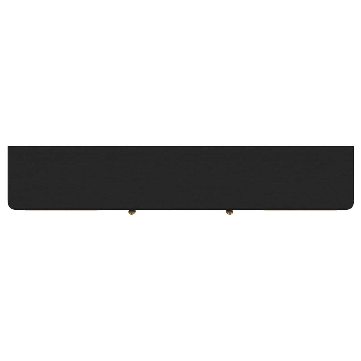 720263 Arini Rattan Cane 2-door TV Stand Media Console Black