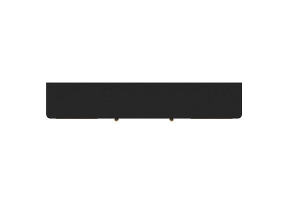 720263 Arini Rattan Cane 2-door TV Stand Media Console Black