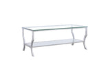 Saide Rectangular Glass Top Coffee Table Chrome