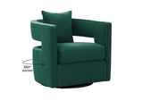 TOV-S44126 Kennedy Forest Green Velvet Swivel Chair