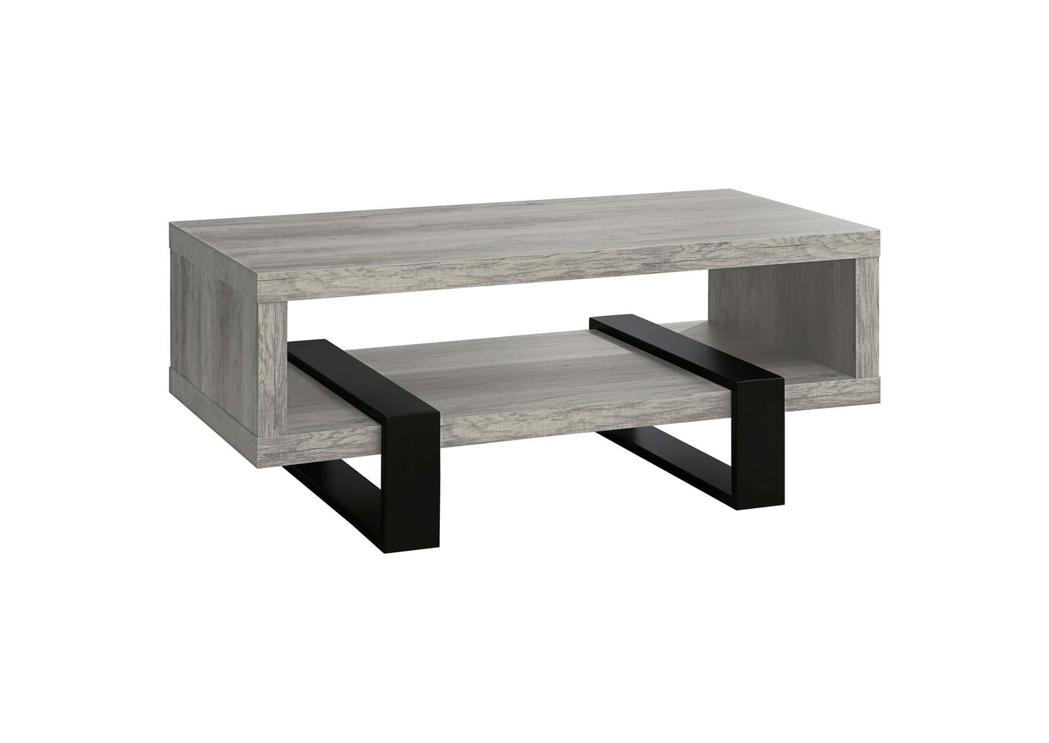 Dinard Engineered Wood Cocktail Coffee Table Grey Driftwood