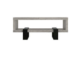 720878 Dinard Engineered Wood Cocktail Coffee Table Grey Driftwood