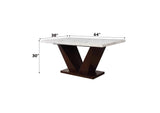 72120 Forbes Dining Table with Marble Top