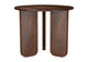 721997 Dale Round Solid Mango Wood Side End Table Brown