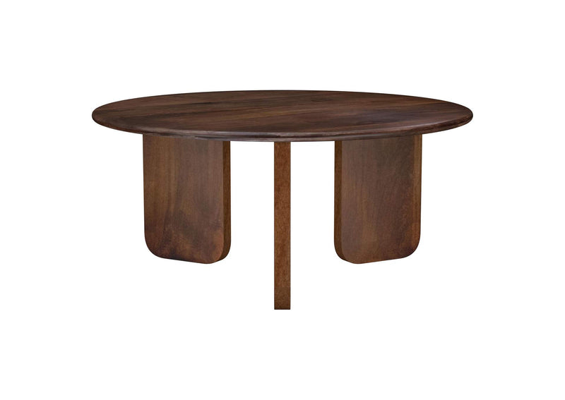 721998-S3 Dale 3-piece Solid Wood Coffee and End Table Set Brown