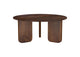 721998 Dale Round Solid Mango Wood Coffee Table Brown
