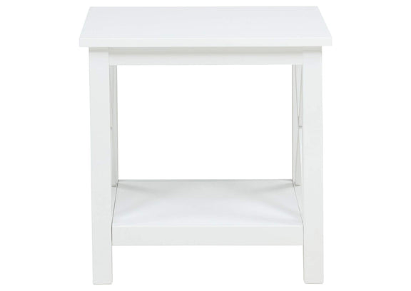722088-S2 Skyview 2-piece Rectangular Lift Top Coffee Table Set White
