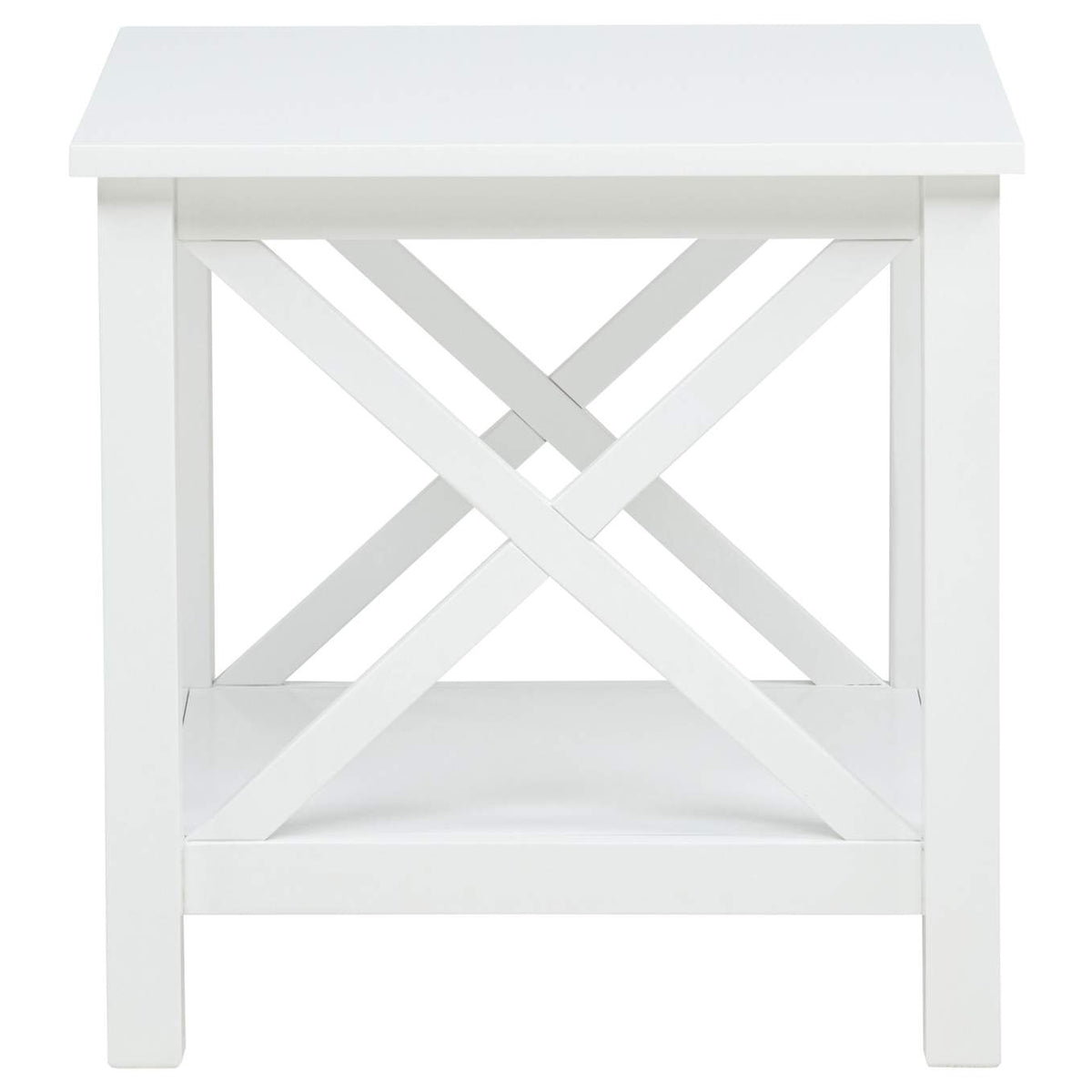 722088-S2 Skyview 2-piece Rectangular Lift Top Coffee Table Set White