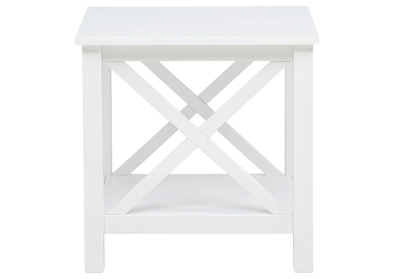 722088-S2 Skyview 2-piece Rectangular Lift Top Coffee Table Set White