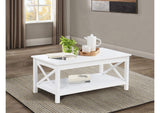 722088 Skyview 44-inch Rectangular Lift Top Coffee Table White
