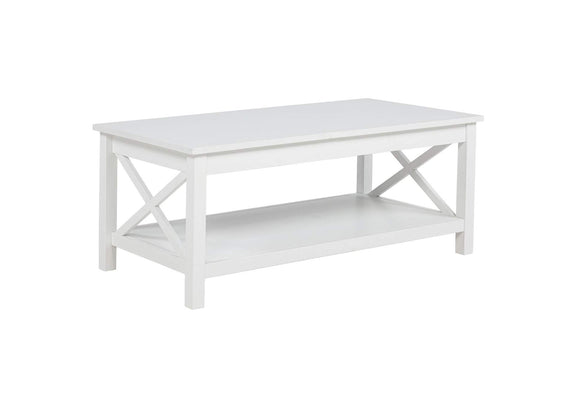 722088 Skyview 44-inch Rectangular Lift Top Coffee Table White