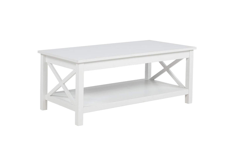 722088 Skyview 44-inch Rectangular Lift Top Coffee Table White