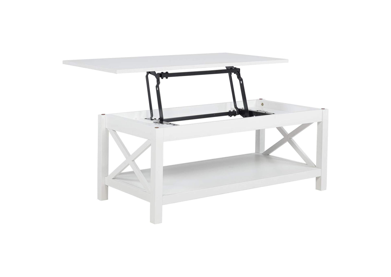 722088 Skyview 44-inch Rectangular Lift Top Coffee Table White