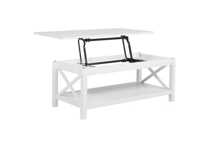 722088 Skyview 44-inch Rectangular Lift Top Coffee Table White
